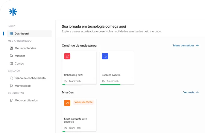 Prévia do aplicativo Tunni Smart